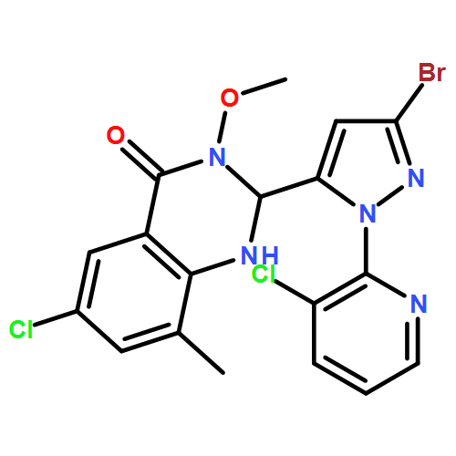 4(1H)-Quinazolinone, 2-[3-bromo-1-(3-chloro-2-pyridinyl)-1H-pyrazol-5-yl]-6-chloro-2,3-dihydro-3-methoxy-8-methyl-