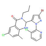 4(1H)-Quinazolinone, 2-[3-bromo-1-(3-chloro-2-pyridinyl)-1H-pyrazol-5-yl]-6-chloro-2,3-dihydro-8-methyl-3-propyl-