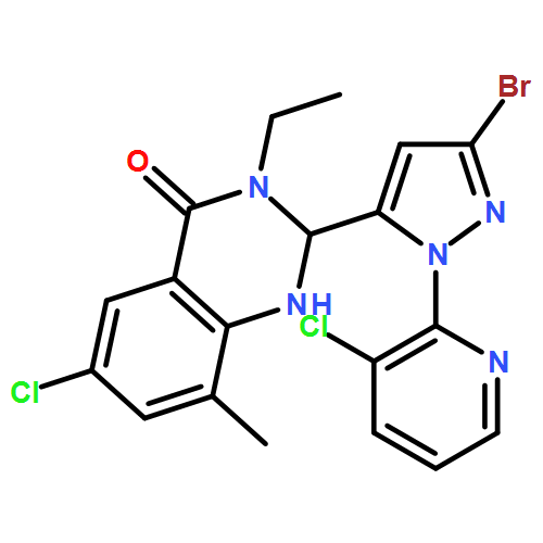 4(1H)-Quinazolinone, 2-[3-bromo-1-(3-chloro-2-pyridinyl)-1H-pyrazol-5-yl]-6-chloro-3-ethyl-2,3-dihydro-8-methyl-