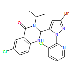 4(1H)-Quinazolinone, 2-[3-bromo-1-(3-chloro-2-pyridinyl)-1H-pyrazol-5-yl]-6-chloro-2,3-dihydro-3-(1-methylethyl)-