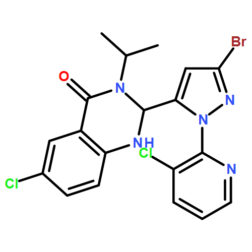 4(1H)-Quinazolinone, 2-[3-bromo-1-(3-chloro-2-pyridinyl)-1H-pyrazol-5-yl]-6-chloro-2,3-dihydro-3-(1-methylethyl)-
