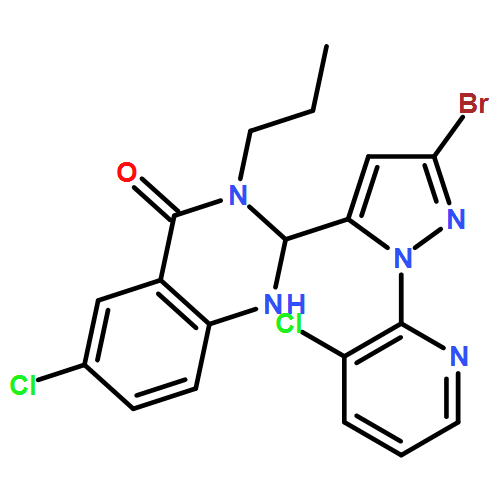4(1H)-Quinazolinone, 2-[3-bromo-1-(3-chloro-2-pyridinyl)-1H-pyrazol-5-yl]-6-chloro-2,3-dihydro-3-propyl-