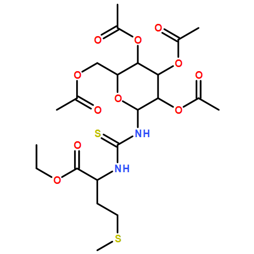 L-Methionine, N-[[(2,3,4,6-tetra-O-acetyl-β-D-glucopyranosyl)amino]thioxomethyl]-, ethyl ester