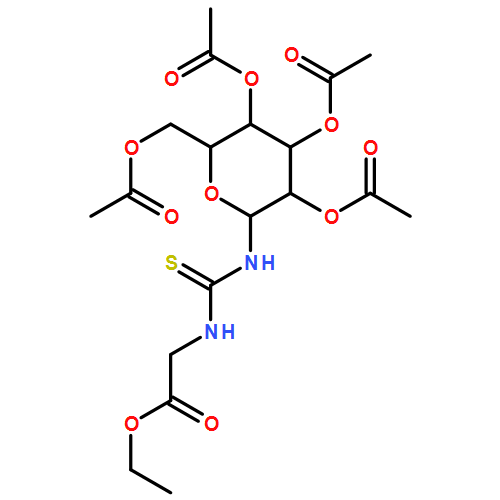 Glycine, N-[[(2,3,4,6-tetra-O-acetyl-β-D-galactopyranosyl)amino]thioxomethyl]-, ethyl ester