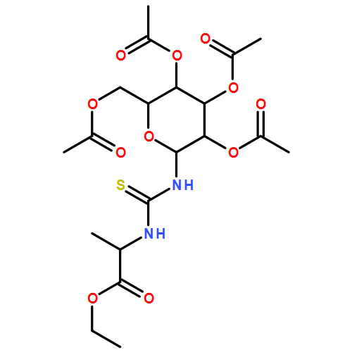 L-Alanine, N-[[(2,3,4,6-tetra-O-acetyl-β-D-galactopyranosyl)amino]thioxomethyl]-, ethyl ester