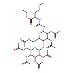 L-Methionine, N-[thioxo[[2,3,6-tri-O-acetyl-4-O-(2,3,4,6-tetra-O-acetyl-β-D-galactopyranosyl)-β-D-glucopyranosyl]amino]methyl]-, ethyl ester