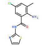 Benzamide, 2-amino-5-chloro-3-methyl-N-2-thiazolyl-