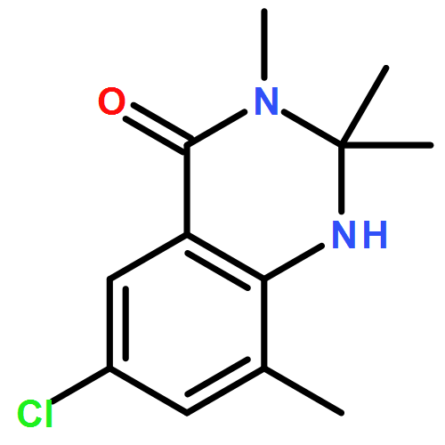 4(1H)-Quinazolinone, 6-chloro-2,3-dihydro-2,2,3,8-tetramethyl-