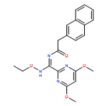 2-Naphthaleneacetamide, N-[(4,6-dimethoxy-2-pyrimidinyl)(ethoxyamino)methylene]-