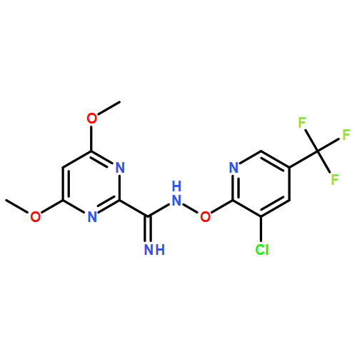 2-Pyrimidinecarboximidamide, N-[[3-chloro-5-(trifluoromethyl)-2-pyridinyl]oxy]-4,6-dimethoxy-