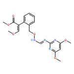 Benzeneacetic acid, 2-[[[[(4,6-dimethoxy-2-pyrimidinyl)iminomethyl]amino]oxy]methyl]-α-(methoxymethylene)-, methyl ester