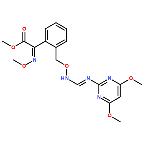 Benzeneacetic acid, 2-[[[[(4,6-dimethoxy-2-pyrimidinyl)iminomethyl]amino]oxy]methyl]-α-(methoxyimino)-, methyl ester