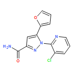 1H-Pyrazole-3-carboxamide, 1-(3-chloro-2-pyridinyl)-5-(2-furanyl)-