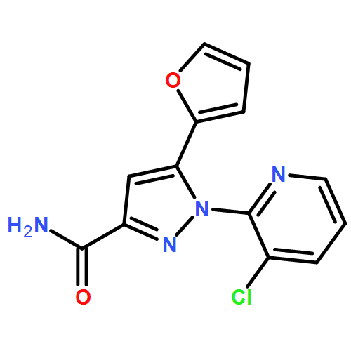 1H-Pyrazole-3-carboxamide, 1-(3-chloro-2-pyridinyl)-5-(2-furanyl)-