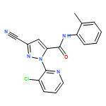 1H-Pyrazole-5-carboxamide, 1-(3-chloro-2-pyridinyl)-3-cyano-N-(2-methylphenyl)-
