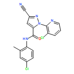 1H-Pyrazole-5-carboxamide, N-(4-chloro-2-methylphenyl)-1-(3-chloro-2-pyridinyl)-3-cyano-