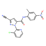 1H-Pyrazole-5-carboxamide, 1-(3-chloro-2-pyridinyl)-3-cyano-N-(2-methyl-4-nitrophenyl)-
