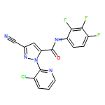 1H-Pyrazole-5-carboxamide, 1-(3-chloro-2-pyridinyl)-3-cyano-N-(2,3,4-trifluorophenyl)-