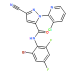 1H-Pyrazole-5-carboxamide, N-(2-bromo-4,6-difluorophenyl)-1-(3-chloro-2-pyridinyl)-3-cyano-