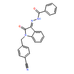 Benzoic acid, (2Z)-2-[1-[(4-cyanophenyl)methyl]-1,2-dihydro-2-oxo-3H-indol-3-ylidene]hydrazide