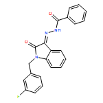 Benzoic acid, (2Z)-2-[1-[(3-fluorophenyl)methyl]-1,2-dihydro-2-oxo-3H-indol-3-ylidene]hydrazide