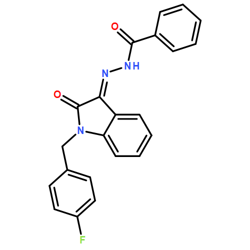 Benzoic acid, (2Z)-2-[1-[(4-fluorophenyl)methyl]-1,2-dihydro-2-oxo-3H-indol-3-ylidene]hydrazide