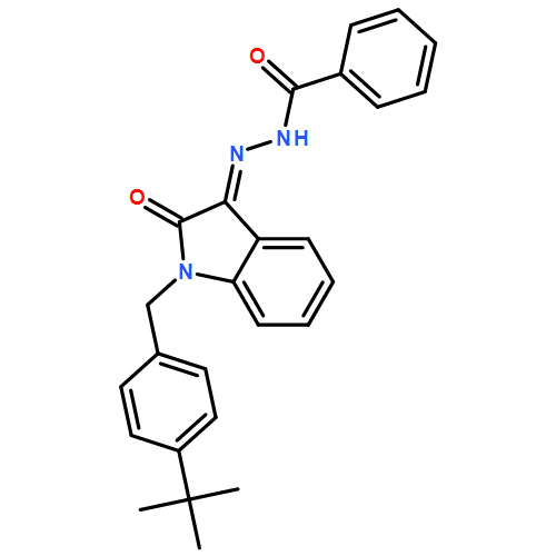 Benzoic acid, (2Z)-2-[1-[[4-(1,1-dimethylethyl)phenyl]methyl]-1,2-dihydro-2-oxo-3H-indol-3-ylidene]hydrazide