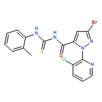 1H-Pyrazole-5-carboxamide, 3-bromo-1-(3-chloro-2-pyridinyl)-N-[[(2-methylphenyl)amino]thioxomethyl]-