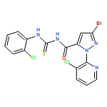 1H-Pyrazole-5-carboxamide, 3-bromo-N-[[(2-chlorophenyl)amino]thioxomethyl]-1-(3-chloro-2-pyridinyl)-