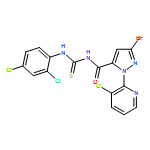 1H-Pyrazole-5-carboxamide, 3-bromo-1-(3-chloro-2-pyridinyl)-N-[[(2,4-dichlorophenyl)amino]thioxomethyl]-