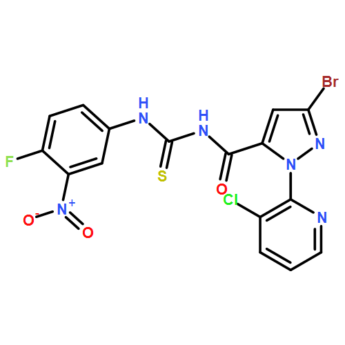 1H-Pyrazole-5-carboxamide, 3-bromo-1-(3-chloro-2-pyridinyl)-N-[[(4-fluoro-3-nitrophenyl)amino]thioxomethyl]-