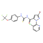 1H-Pyrazole-5-carboxamide, 3-bromo-1-(3-chloro-2-pyridinyl)-N-[thioxo[[4-(trifluoromethoxy)phenyl]amino]methyl]-