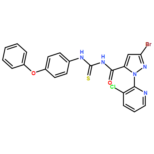 1H-Pyrazole-5-carboxamide, 3-bromo-1-(3-chloro-2-pyridinyl)-N-[[(4-phenoxyphenyl)amino]thioxomethyl]-