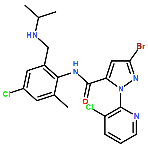 1H-Pyrazole-5-carboxamide, 3-bromo-N-[4-chloro-2-methyl-6-[[(1-methylethyl)amino]methyl]phenyl]-1-(3-chloro-2-pyridinyl)-