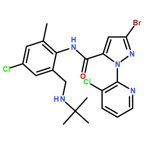 1H-Pyrazole-5-carboxamide, 3-bromo-N-[4-chloro-2-[[(1,1-dimethylethyl)amino]methyl]-6-methylphenyl]-1-(3-chloro-2-pyridinyl)-