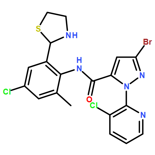 1H-Pyrazole-5-carboxamide, 3-bromo-N-[4-chloro-2-methyl-6-(2-thiazolidinyl)phenyl]-1-(3-chloro-2-pyridinyl)-