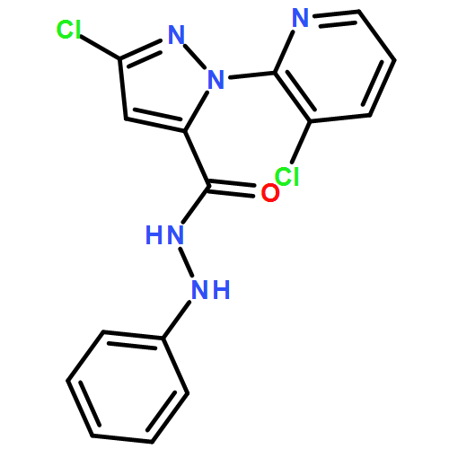1H-Pyrazole-5-carboxylic acid, 3-chloro-1-(3-chloro-2-pyridinyl)-, 2-phenylhydrazide