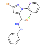 1H-Pyrazole-5-carboxylic acid, 3-bromo-1-(3-chloro-2-pyridinyl)-, 2-phenylhydrazide