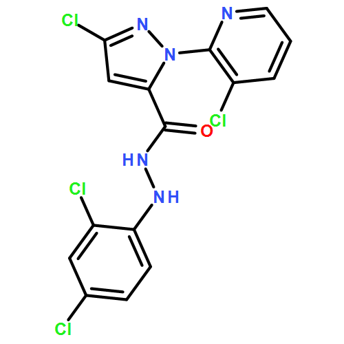 1H-Pyrazole-5-carboxylic acid, 3-chloro-1-(3-chloro-2-pyridinyl)-, 2-(2,4-dichlorophenyl)hydrazide