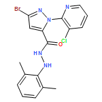1H-Pyrazole-5-carboxylic acid, 3-bromo-1-(3-chloro-2-pyridinyl)-, 2-(2,6-dimethylphenyl)hydrazide