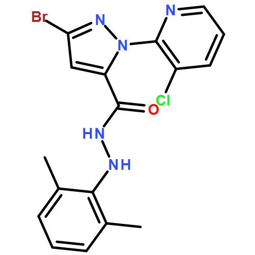 1H-Pyrazole-5-carboxylic acid, 3-bromo-1-(3-chloro-2-pyridinyl)-, 2-(2,6-dimethylphenyl)hydrazide