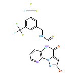 1H-Pyrazole-5-carboxamide, N-[[[[3,5-bis(trifluoromethyl)phenyl]methyl]amino]thioxomethyl]-3-bromo-1-(3-chloro-2-pyridinyl)-