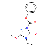 1H-1,2,4-Triazole-1-carboxylic acid, 4-ethyl-4,5-dihydro-3-methoxy-5-oxo-, phenyl ester