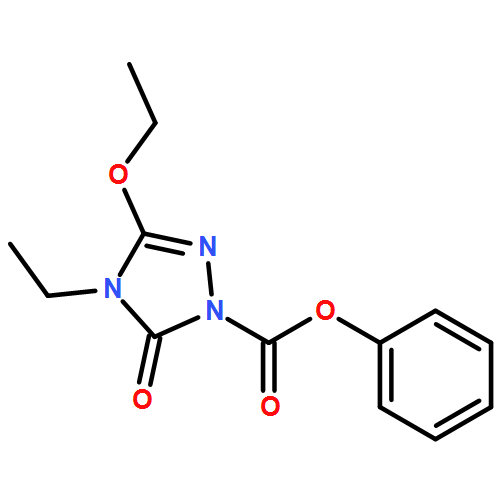 1H-1,2,4-Triazole-1-carboxylic acid, 3-ethoxy-4-ethyl-4,5-dihydro-5-oxo-, phenyl ester