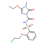 1H-1,2,4-Triazole-1-carboxamide, N-[[2-(2-chloroethoxy)phenyl]sulfonyl]-3-ethoxy-4,5-dihydro-4-methyl-5-oxo-