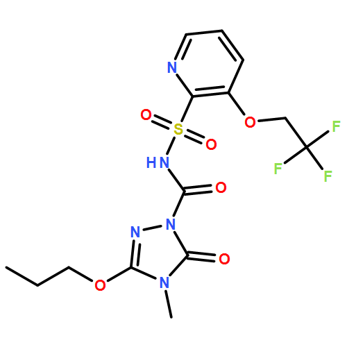 1H-1,2,4-Triazole-1-carboxamide, 4,5-dihydro-4-methyl-5-oxo-3-propoxy-N-[[3-(2,2,2-trifluoroethoxy)-2-pyridinyl]sulfonyl]-