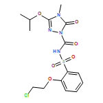 1H-1,2,4-Triazole-1-carboxamide, N-[[2-(2-chloroethoxy)phenyl]sulfonyl]-4,5-dihydro-4-methyl-3-(1-methylethoxy)-5-oxo-