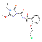 1H-1,2,4-Triazole-1-carboxamide, N-[[2-(2-chloroethoxy)phenyl]sulfonyl]-4-ethyl-4,5-dihydro-3-methoxy-5-oxo-