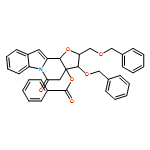 Furo[2',3':3,4]pyrido[1,2-a]indol-5(4H)-one, 3a-(benzoyloxy)-2,3,3a,11b-tetrahydro-3-(phenylmethoxy)-2-[(phenylmethoxy)methyl]-, (2R,3R,3aS,11bS)-