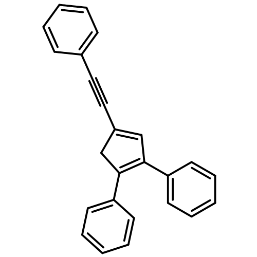 Benzene, 1,1'-[4-(2-phenylethynyl)-1,3-cyclopentadiene-1,2-diyl]bis-